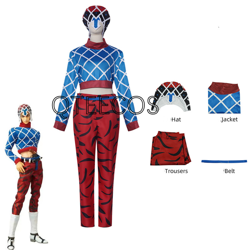 Jojo Bizarre Hat - Jojo Guīdo Mista Cosplay Bizarre Adventure