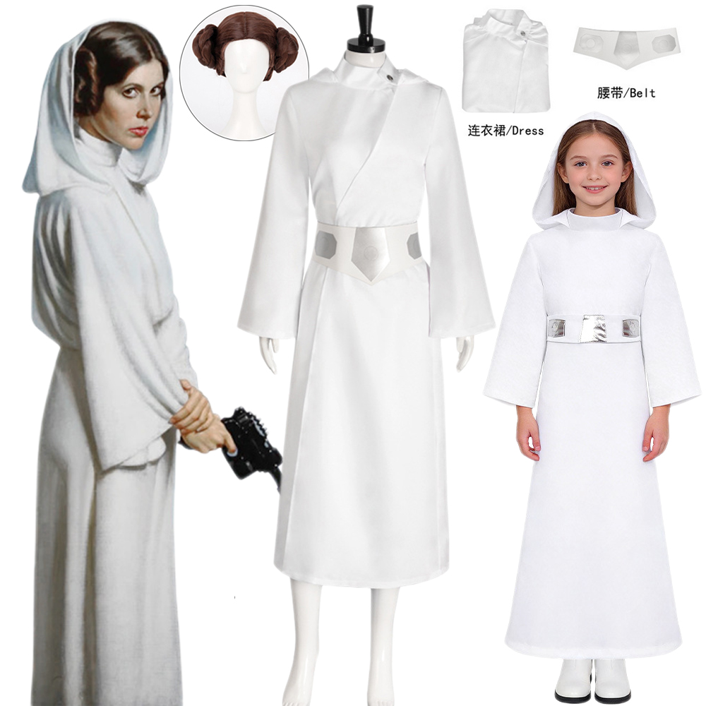 Cosplay Anime Solo - Prinzessin Leia Cosplay Sola Kostüm Weißes