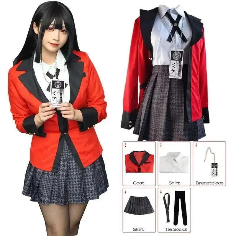 Anime Cosplay Ninja - Anime Kakegurui Jabami Yumeko Cosplay Kostüm