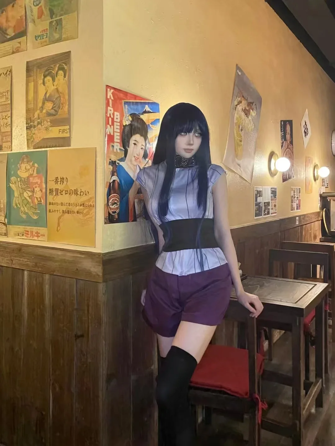 Anime Cosplay Ninja - Hyuga Hinata Neuestes Cosplay Ninja-Outfit Halloween-Kostüme