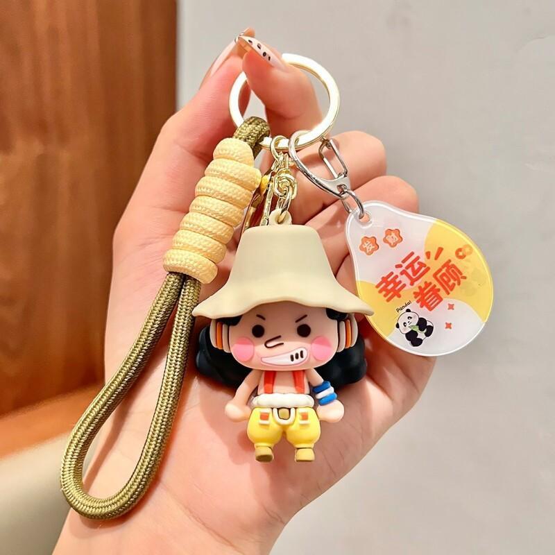 Anime Cosplay Instagram - One Piece Anime-Charakter Schlüsselanhänger für Schülerrucksack