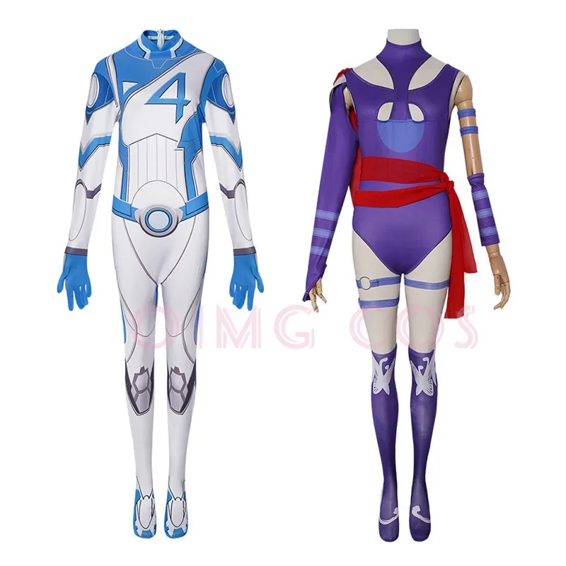 Anime Cosplay Jumpsuit - Unsichtbare Frau Psylocke Cosplay Kostüm Erwachsene