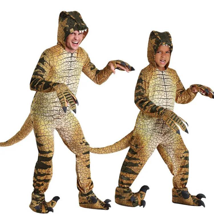 Anime Cosplay Jumpsuit - Dinosaurier Tyrannosaurus Kinderkostüme Erwachsene Jungen Halloween