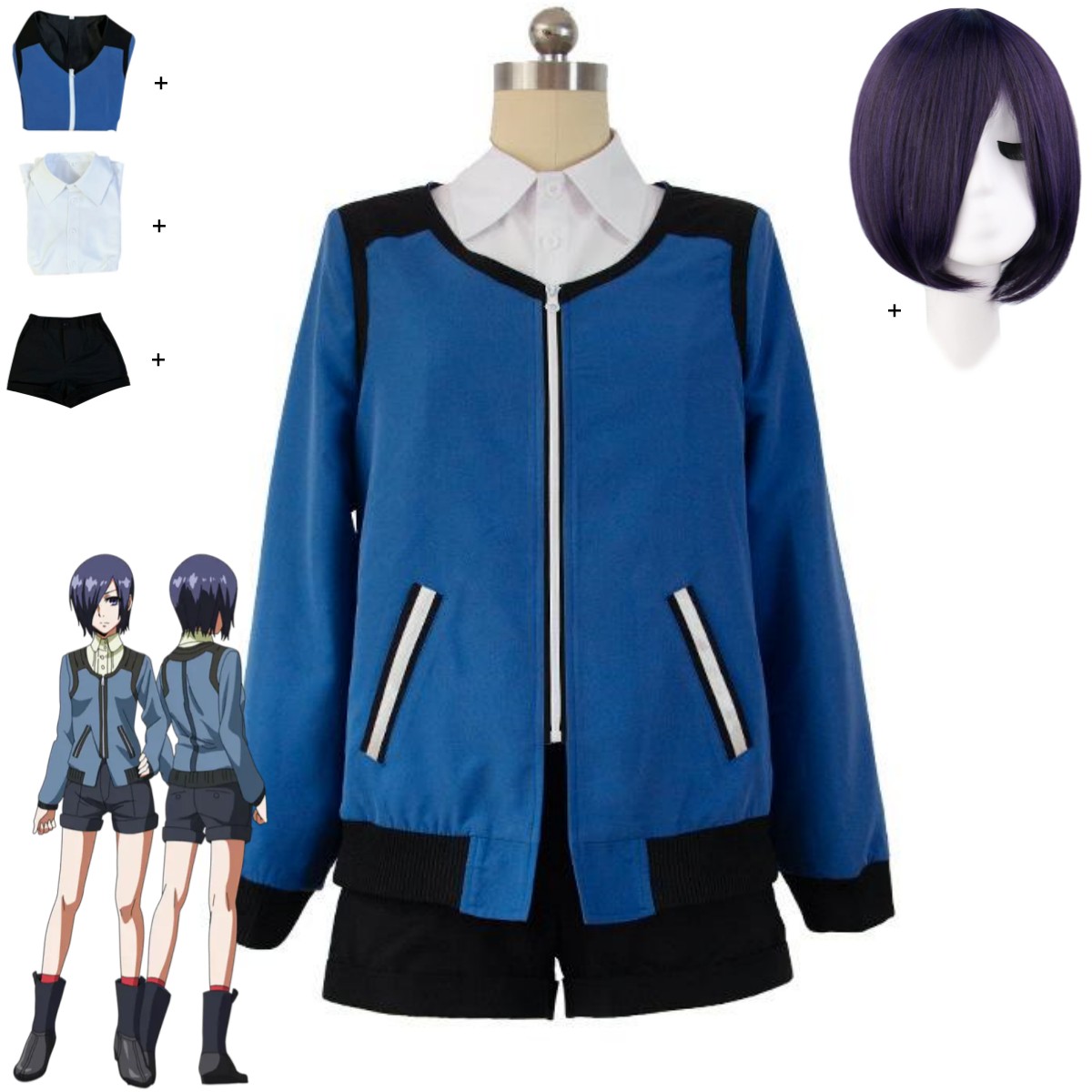 Anime Tokyo Ghoul Touka Kirish – Anime Cosplay Tokyo Ghoul Bewertung und Preis