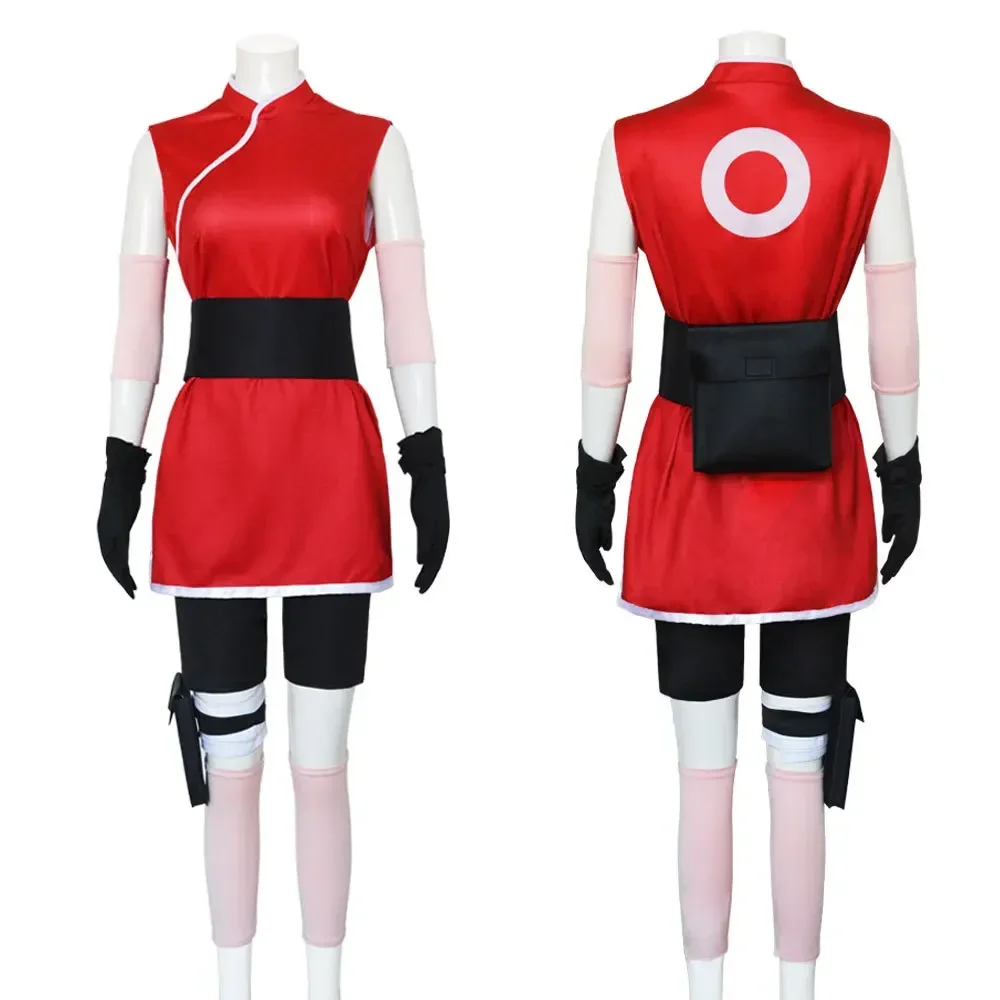 Sakura Haruno Cosplay Komplett – Anime Cosplay Ninja Bewertung und Preis