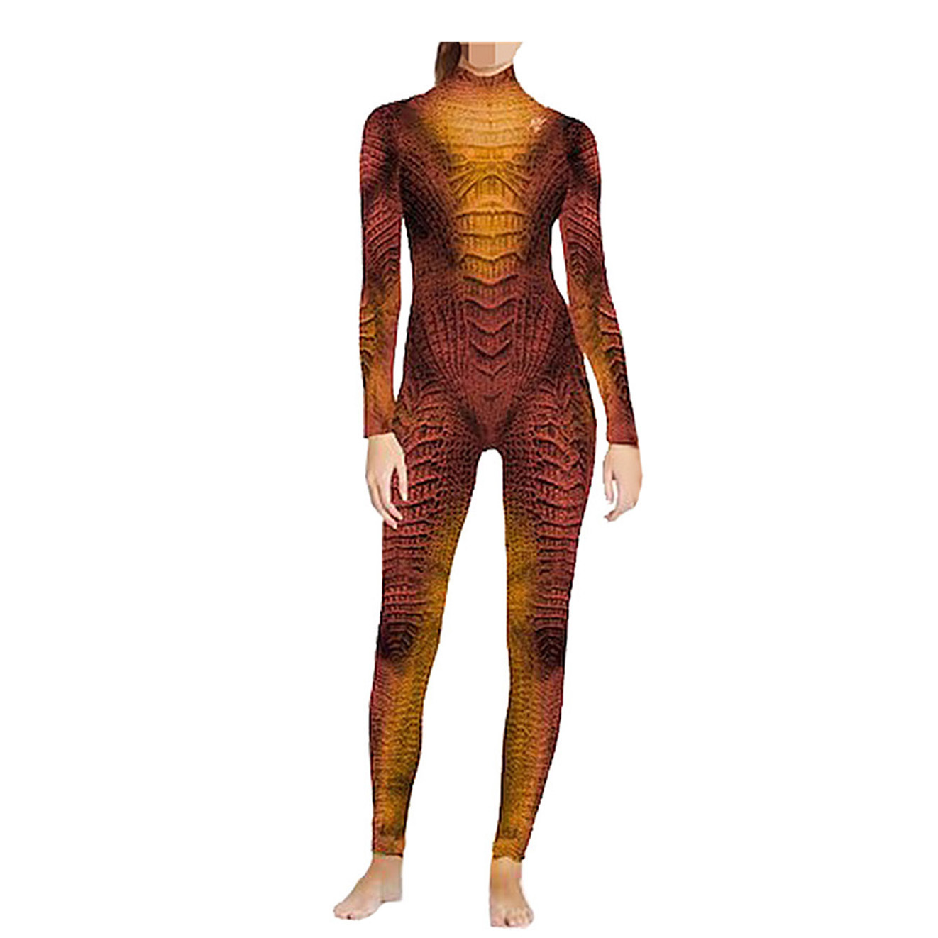 Reptilien Tier Performance Kos – Anime Cosplay Jumpsuit Bewertung und Preis