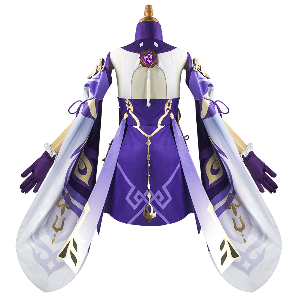 Genshin Impact Keqing Cosplay- – Anime Cosplay Jumpsuit Bewertung und Preis
