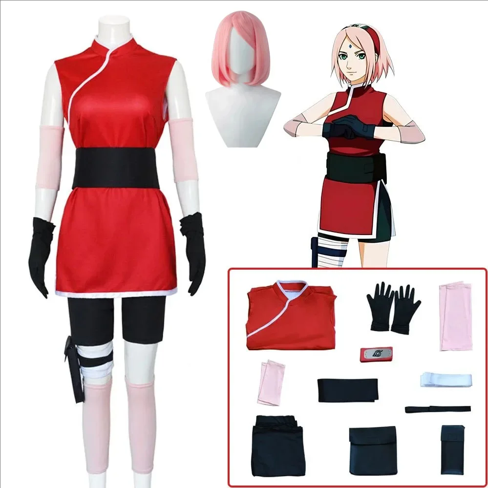 Haruno Sakura Cosplay Anime Ko – Anime Cosplay Ninja Bewertung und Preis
