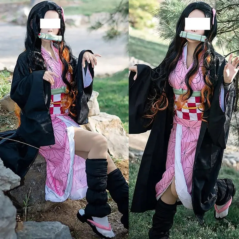 Neue Halloween Cosplay Anime D – Anime Cosplay Nezuko Bewertung und Preis