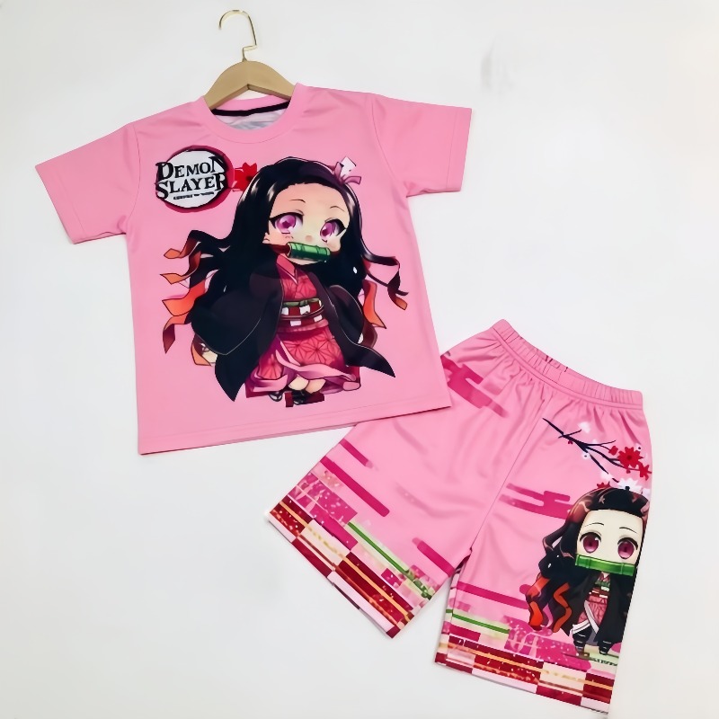 Demon Slayer Kinder-T-Shirt-Sh – Anime Cosplay Tanjiro Bewertung und Preis