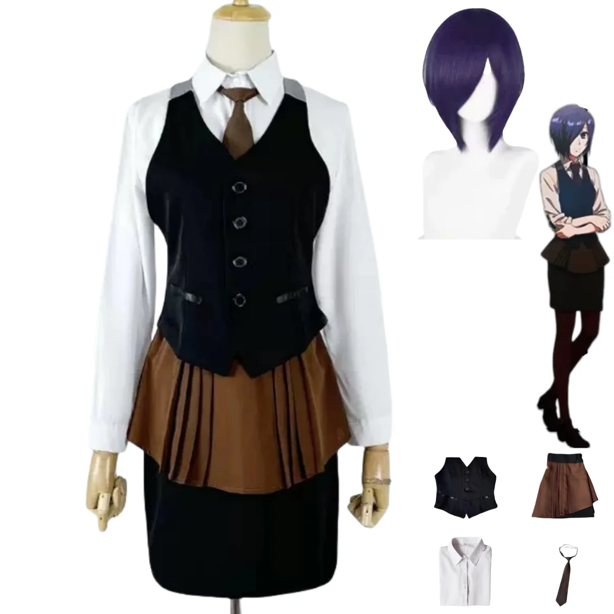 Anime Tokyo Ghoul Touka Kirish – Anime Cosplay Tokyo Ghoul Bewertung und Preis